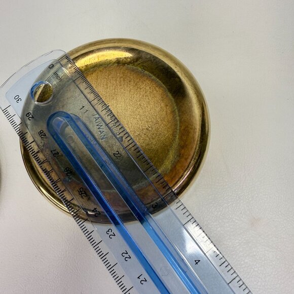 Cloisonne Lid Brass Trinket Box Vintage Interpur Taiwan Vintage - Picture 6 of 12